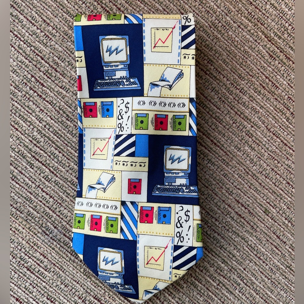 Men’s Carter & Holmes Computer Office IT tie